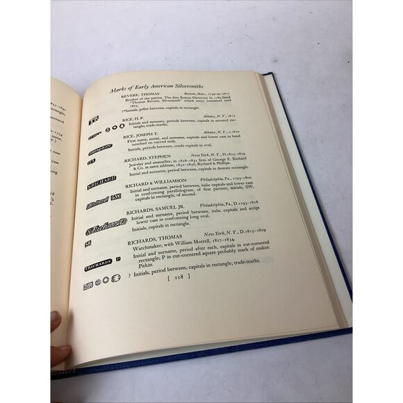 Marks Of Early American Silversmiths - 1970 Reprint - Hardcover - Picture 7 of 10